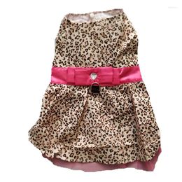 Dog Apparel Sexy Leopard Dress Summer Clothes Small Costume Cat Puppy Skirt Pomeranian Poodle Yorkie Chihuahua Clothing Dresses