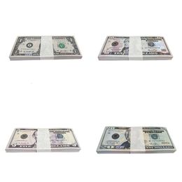 50% Size Movie props party game dollar bill counterfeit currency 1 5 10 20 50 100 face value of US dollars fake money toy gift 100pcs/packBJ95WYJS