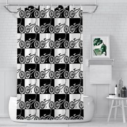 Shower Curtains Bmx Freestyle Bathroom Bicycle Bike Cycling Waterproof Partition Unique Home Decor Accessories