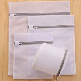 Storage Bags Washing Machine Is Not Deformed Grey Zipper Fine Mesh Laundry Bag Bra Underwear Thickened Wash