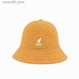 Ball Caps Ball Caps Kangaroo Kangol Fisherman Hat Sun Hat Sunscreen Embroidery Towel Material 3 Sizes 13 Colours Japanese Ins Super Fire Hat AA220312 Q240605