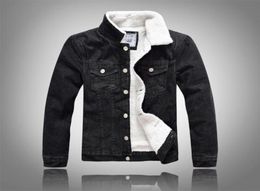Men Denim Jacket Fur Collar Cashmere Coat Outdoor Outwear Overcoat Spring Autumn Tops Brand Clothes Promotions 20187952995