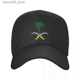 Ball Caps Personalized Emblem Of Saudi Arabia Baseball Cap Women Men Adjustable Dad Hat Outdoor Snapback Caps Q240605