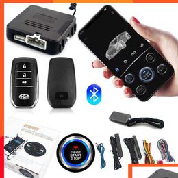 Other Auto Electronics New Car Remote Start Stop Kit Bluetooth Mobile Phone App Control Engine Ignition Open Trunk Pke Keyless Entry A Ot24K