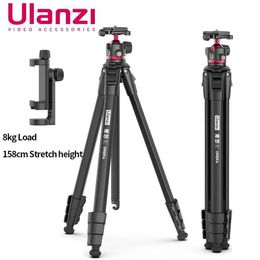 Tripods Ulanzi OMBRA Travel Tripod Aluminium Alloy Metal Outdoor Smartphone DSLR Camera Tripod Monopod W Arca Swiss Plate Ball Head 246052