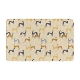 Carpets Galgos In Desert Colours 3D Soft Non-Slip Mat Rug Carpet Foot Pad Galgo Greyhound Sighthound Dog Animal Lobitos Whippet Magyar