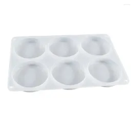 Baking Moulds Epoxy Resin Casting Mould Round Silicone Moulds For Coasters Diy Crafts 6 Cavities Wood