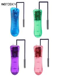 Zerosky Catheters Sounds Vibrator Urethral Vibrating Penis Plug Urethral Vibrator Sex Toys for Men Male Climatic Stimulation Y18924847167
