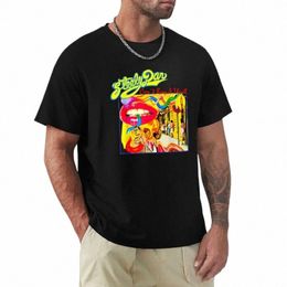 Cott T-shirty czarne retro stalo rozrywane sztuka Dan Rock Music dla fanów vintage t shirt męskie koszulki graficzne t-koszulki y1ar##