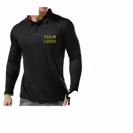 Hızlı kuruyan polo gömlek Customizati/Tasarım Logosu Erkekler ve Kadınlar LG kollu gündelik polo gömlek fi yaka Tasarım S-6XL 520A#