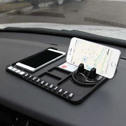 Other Care Cleaning Tools New Sile Car Anti-Slip Mat Phone Holder Non Slip Sticky Anti Slide Dash Mount Parking Number Card Pad Gadget Dhsdk