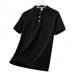 Do mężczyzn 2024 Summer Polo Shirts Sports Streetwear Fi Zakresowe 4xl 5xl Black White Y3MX#