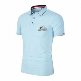2024Metal Etiketter Laoyeche Men's Hot Selling Polo Shirt Summer Ny Busin Leisure Högkvalitativ LAPEL POLO SHIRT FÖR MAN M85E#