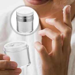 Storage Bottles 3 Pcs Press Cream Jar Practical Airless Pump Dispenser Sunscreen Lotion Sub The Pet Pp Travel Skincare Moisturiser