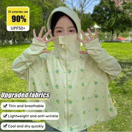 Jackets Girls Coat Floral Print Thin Breathable Spring Summer Sun Protection Ice Silk Coolness Children Clothing Outwear