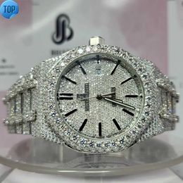 Premium Quality Antique Fully Iced Out VVS Clarity Moissanite Diamond Watch for Men with Free Delivery