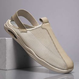 Hot Sale Summer Non-slip Beach Outdoor Sandals Handmade Leather Men's Shoes Fashion Men Sneakers