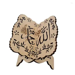 Decorative Plates Holy Book Stand Craft Ornament Display Rack Eid Al-fitr Bookcase Wholesale Decoration Wooden Kuran Quran Koran