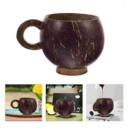 Dinnerware Sets Coconut Shell Cup Tea Cups Drinking Coffee Spoon Rest Multifunction Beer Mug Know
