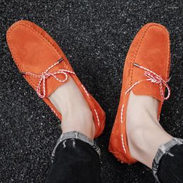Casual Shoes Designer Genuine Leather Mens Footwear Driving Loafers Slip On Winter Summer Boat Peas Male Wedding Dress For Men
