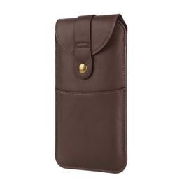 Cell Phone Pouches Genuine Leather Mobile Phone Belt Clip Case Holder For Poco X3 NFC X4 X5 M6 M4 Pro 5G M5 F3 F5 C55 Men Waist Bag Holster Pouch 2406069
