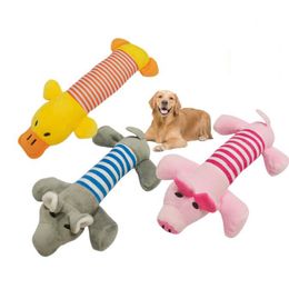 Cross Border Pet Pet Supplies gestreiftes Zahnen Hunde Training Interaktives Spielzeug Vierbeinige Long Tier Vocal Plüschspielzeug