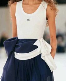 Designer Women Tanks Camis Loews Tops Anagram-embroidered Cotton-blend Tank Shorts Skirts Yoga Suit Two Piece Dress Bra Vest Ladies Solid Vintage Shirt Femme 9LZZ