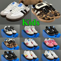 barn sneaker skor tiger läder lace-up pojkar flickor avslappnad japansk mode metallguld casual mjuk sommar barns casual skor storlek 22-35 uiyp0