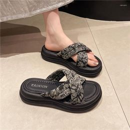 Sandals 2024 Summer Women's Outdoor Roman Style Flats Stylish Party And Work Wear Ladies Casual Shoes SIZE 35-40