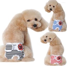 Dog Apparel S-XL Diaper Physiological Pants Sanitary Washable Female Panties Underwear Short Cotton Pet Shorts Letter Panty For Dogs