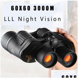 Telescopes 60X60 3000M Hd Professional Hunting Binocars Telescope Night Vision For Hiking Travel Field Work Forestry Fire Protection Dhauu