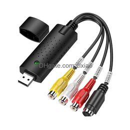 Video Cables Connectors Usb 2.0 Tv O Vhs To Dvd Hdd Converter Capture Card S For Win7/8/Xp Drop Delivery Electronics A/V Accessorie Dhygc