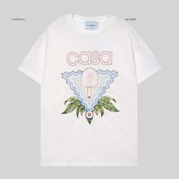 Casa Blanca Casablanc Shirt Summer New Casa Blanca Man Tropical Wind Summer Fruit Digital Printed Short Sleeved T-Shirt Fe9