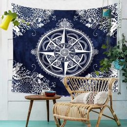 Tapestries Compass Tapestry Blanket Wall Hanging Beach Towel Hippie Boho Bohemian