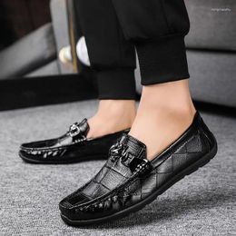Casual Shoes Business Men Loafers Genuine Leather For Driving Man Men's Classic Lofer Loafer Hand Stitching