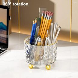 Storage Boxes Makeup Brush Holder Eco-friendly Case Easy Access Separate 360-Degree Rotating Box
