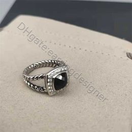 Jewellery Vintage size6-9 for Braided Rings Designer Twisted Men Women Fashion Cross Classic Copper Ring Double X Engagement Anniversary Gift K4CY