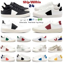 Designers Casual Shoes vejass Men Women Plat Sneakers Vegetarianism Style Classic Casual shoes Skateboard popular White Black Unisex Couples Skate trainer