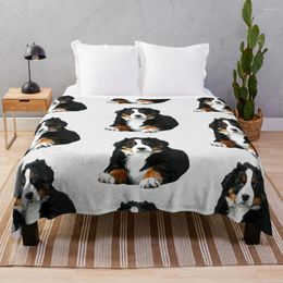 Blankets Bernese Mountain Dog Pup! Throw Blanket Soft Plush Plaid Cute Fashion Sofa