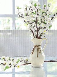 Decorative Flowers Artificial Peach Blossom Branch For Home Wedding Party Landscape DIY Decoration Cherry Silk Flower Tree