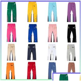 Mens Pants Jeans Designer Wonmens Sweatpants High Street Letter Print Couple Casual Hundred Fit Slim Flare Drop Delivery Apparel Clot Otgvu