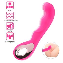 Rabbit Vibrator Toys G Spot For Women Dildo Vibrators Vagina Clitori Massager Dual Vibration AV Stick Safe Sex Adult Product