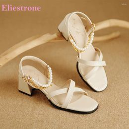 Sandals 2024 Sweet White Yellow Women Sexy Round Toe High Heels School Lady Shoes Plus Small Big Size 12 32 43 48