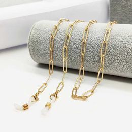 Eyeglasses chains Eyeglass Chain O Embossed Metal Sunglass Necklace Holder Strap Fashion Eyewear Retainer Glasses Chain for Women and Girls