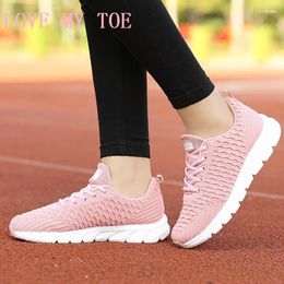 Casual Shoes Woman 2024 Trend Soft Air Mesh Fish Scale Breathable Women Sneakers Platform Sport Ladies Trainers Plus Size 43