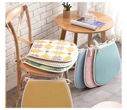 Pillow Chair S With Ties Dine Pad Kitchen Dining Room Seat Patio Wicker Farmhouse Thin Linen Gripper Trapezoid