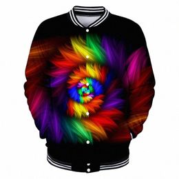 tie dye Colourful Psychedelic Sweatshirt Baseball Jacket Men Women Uniform Coat Comfortable Cott hoodies Casual Clothes l1fo#