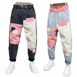 baggy Jeans Men Harajuku Hip Hop Popular Streetwear Designer Brand Harem Pants Outdoor Casual Plaid Trousers Fi Clothing S7GO#