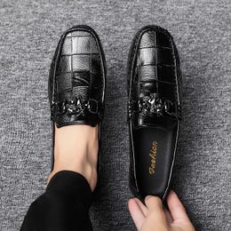 Casual Shoes For Men Fashion Mens House Man Men's Luxury Walking Loafer Hand Stitching Leather Dress Breathable