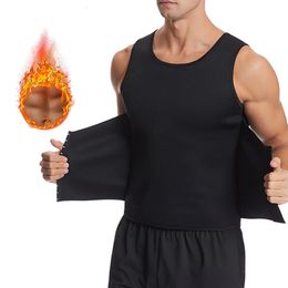 Mens Body Shaper Adjustable Waist Trainer Sauna Vest Sweat Corset Abdomen Slimming Shapewear Fat Burn Tummy Control Tank Tops 240521